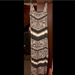 Black and White Maxi Dress